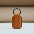 Genuine Leather Item Tracker Holder Keychain