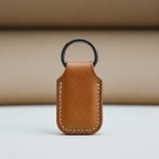 Genuine Leather Item Tracker Holder Keychain