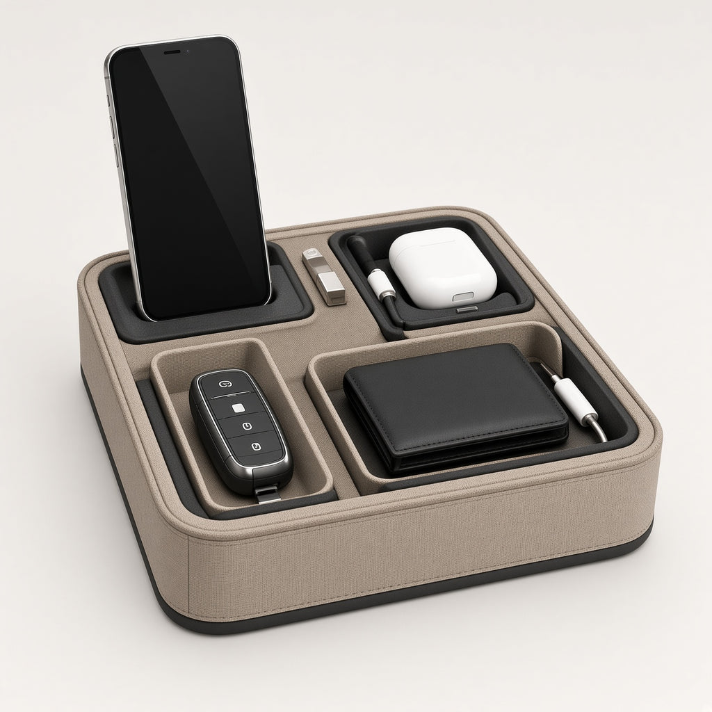 Car Console Organizer Tray