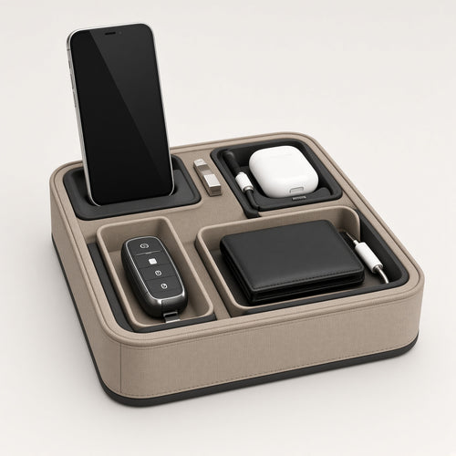 Car Console Organizer Tray