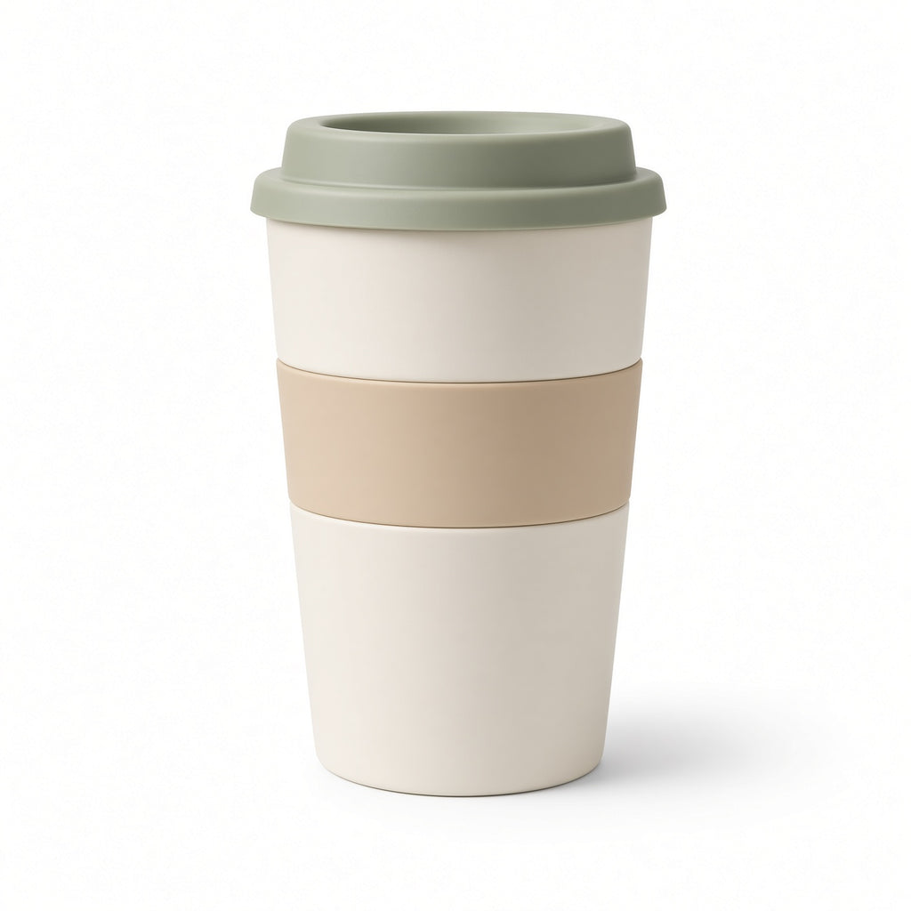 Ceramic Travel Mug with Silicone Sleeve