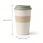 Ceramic Travel Mug with Silicone Sleeve