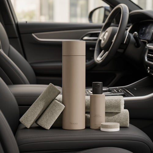 Car Care Cleaning Kit with Storage Bottle